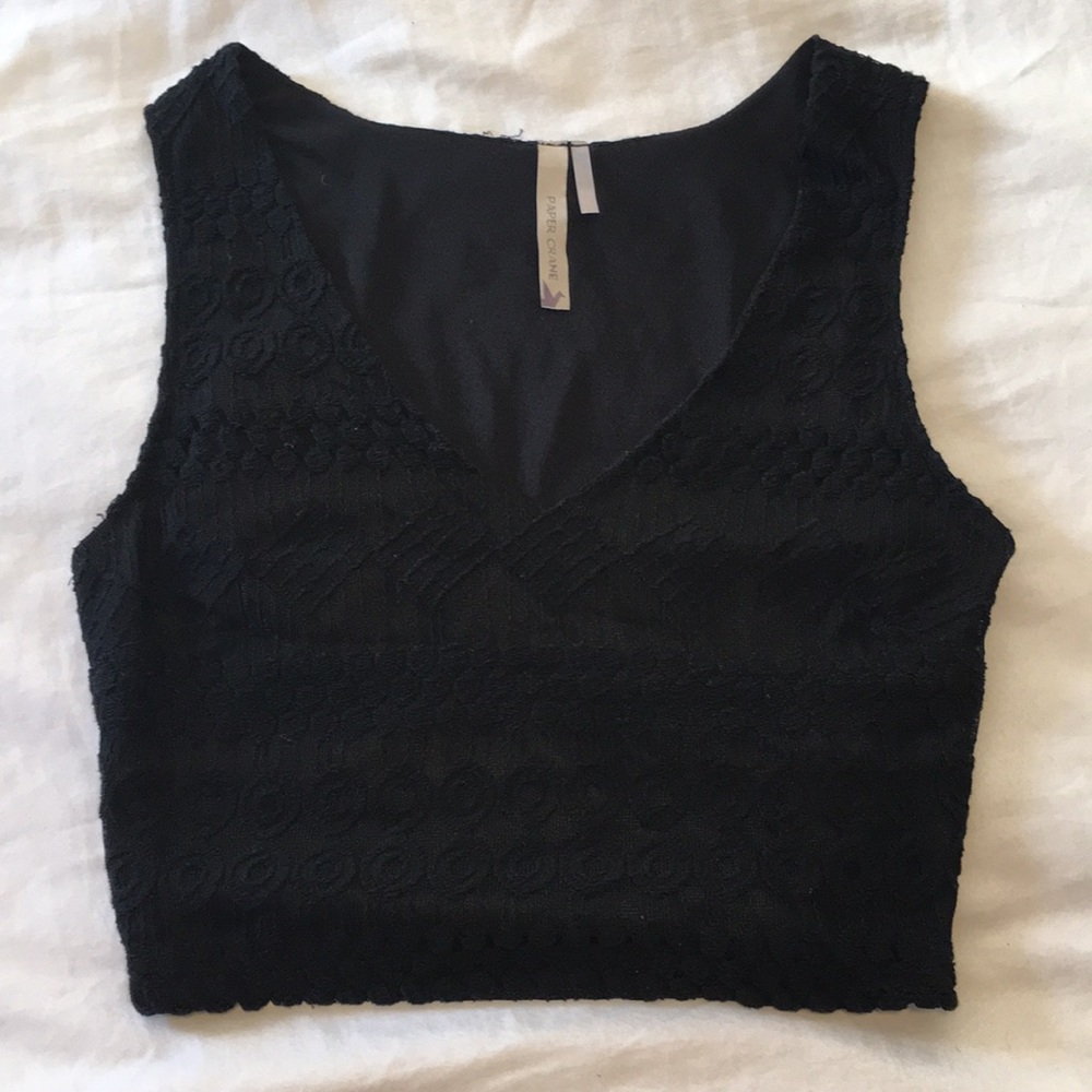 Black crop top